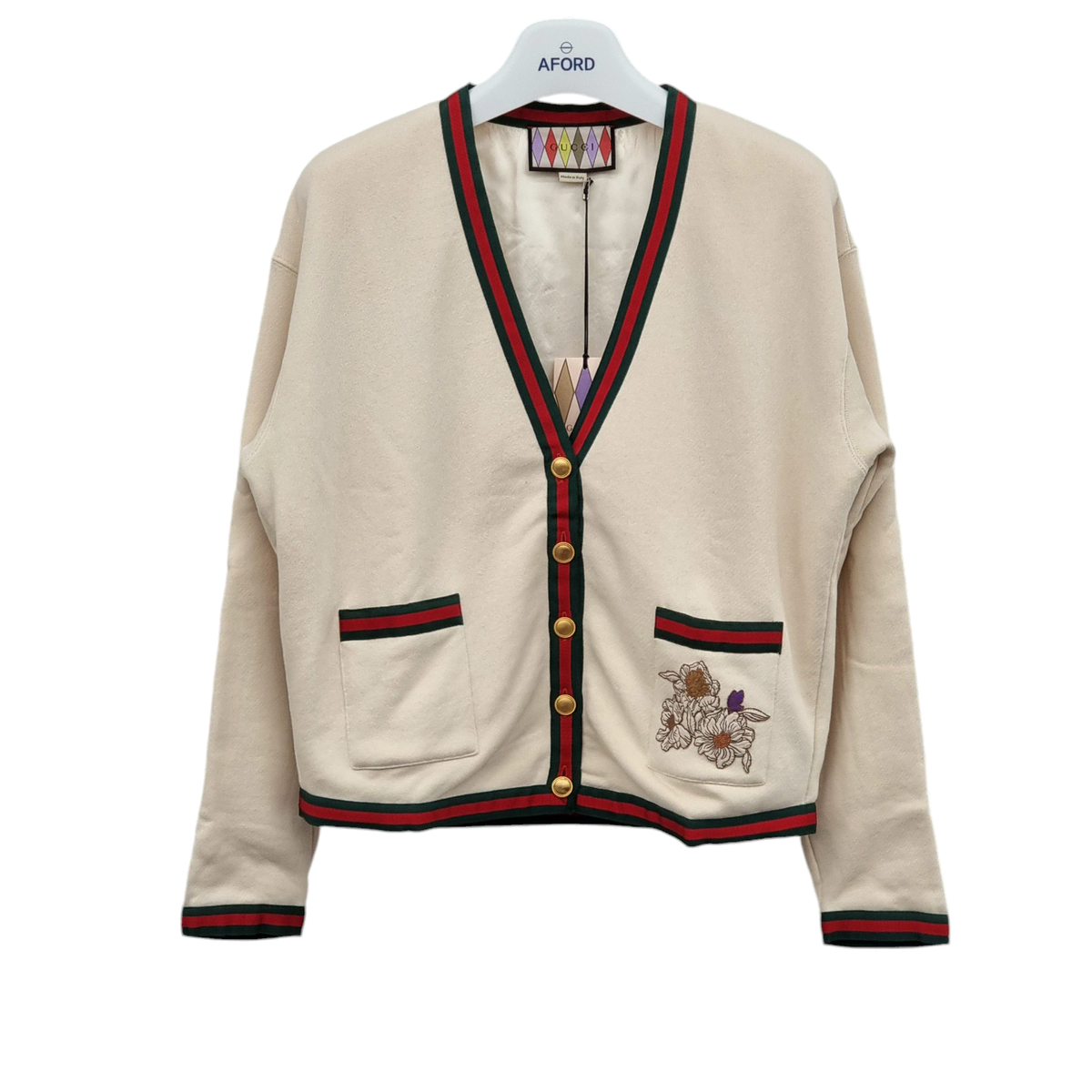 [XS] Unused Gucci Lovelight Off-White Cardigan GUA101718