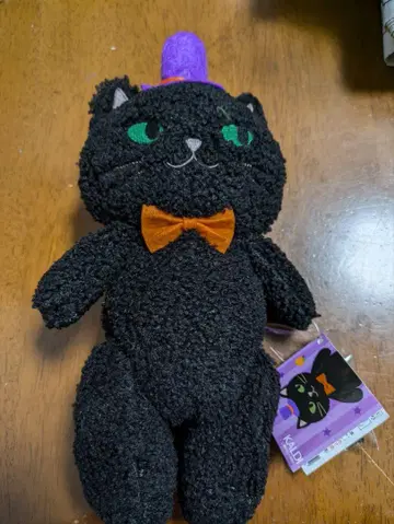 칼디 할로윈 블랙 고양이 봉제 인형