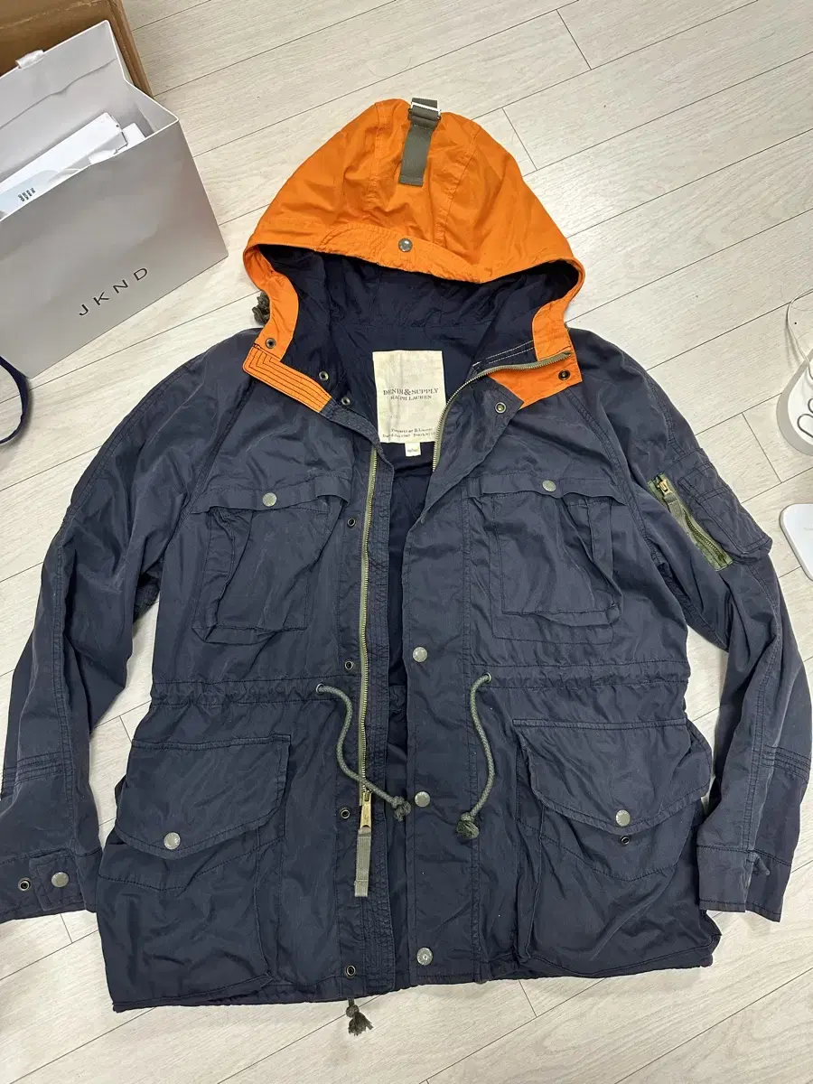 Polo Washed Cotton Utility Parka Size L