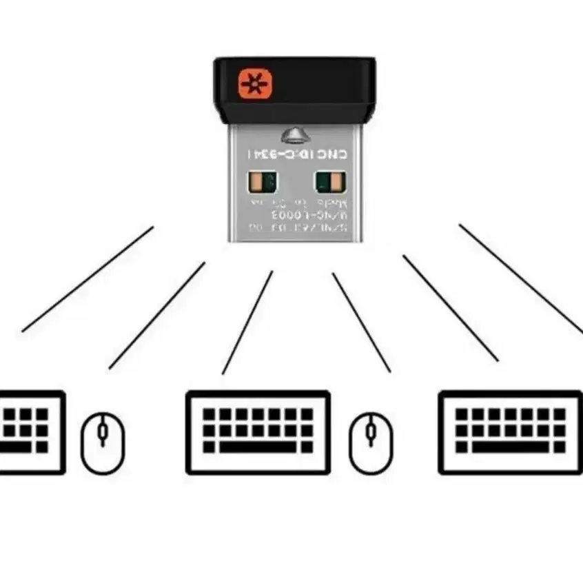 로지텍 통합 동글 리시버 USB 어댑터 커넥터 6장치