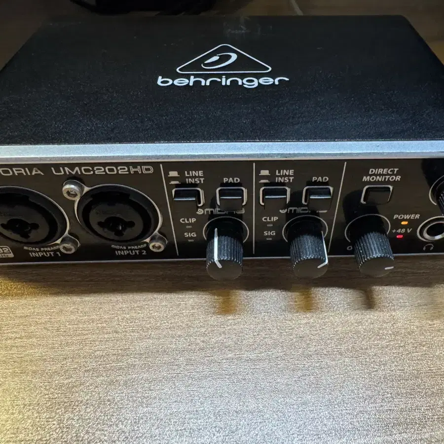 Behringer u-phoria umc202hd 오인페 오디오인터페이스