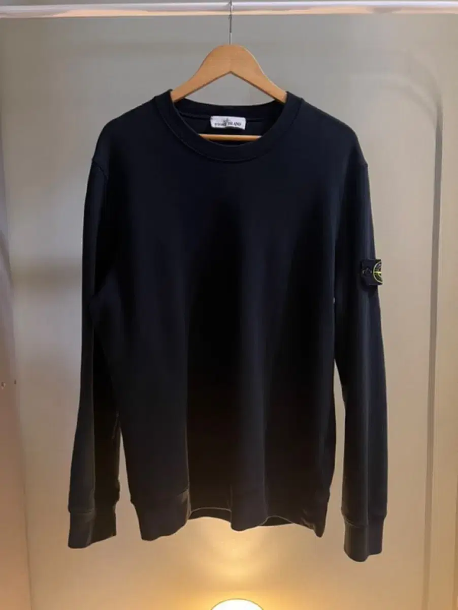 [Genuine/XL]Stone Island New Black Man to Man