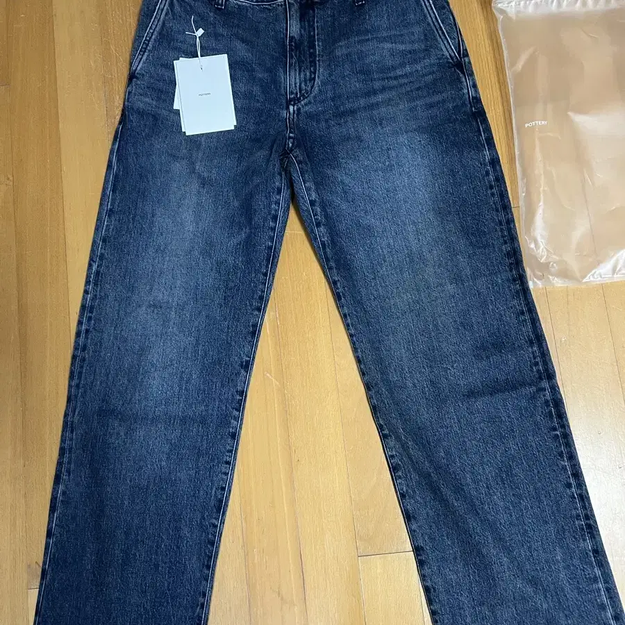 포터리, One Washed Straight Fit Denim, 32