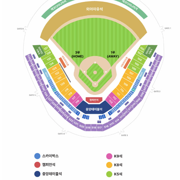 한국시리즈 2차전 기아 vs 삼성 3루 K5석 단석 양도