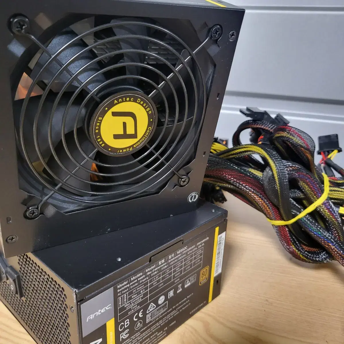 ( 전원선 ㅇ) antec 안텍 정격 650W 80plus 파워 서플라이