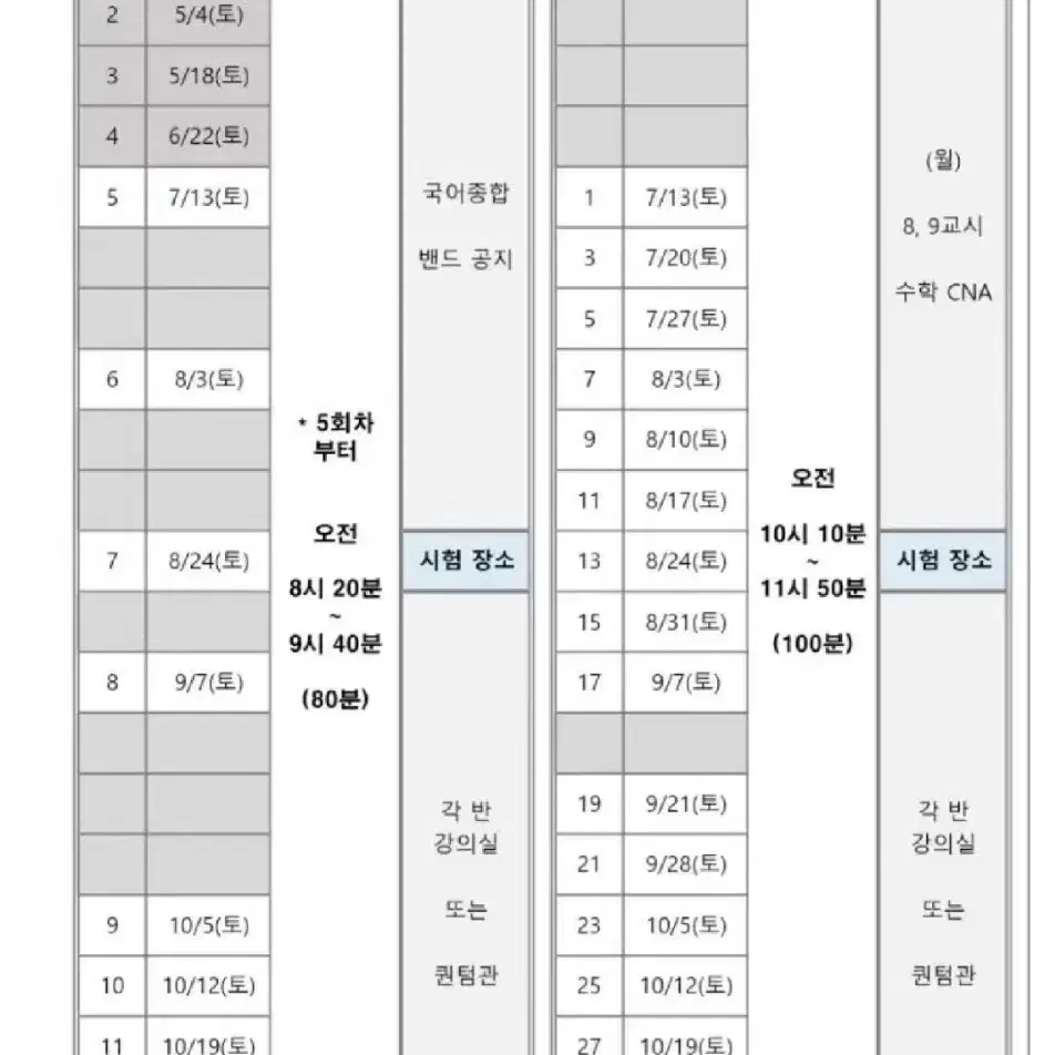 2025 강대 <국어>11회 / <수학>26회  강대모의고사