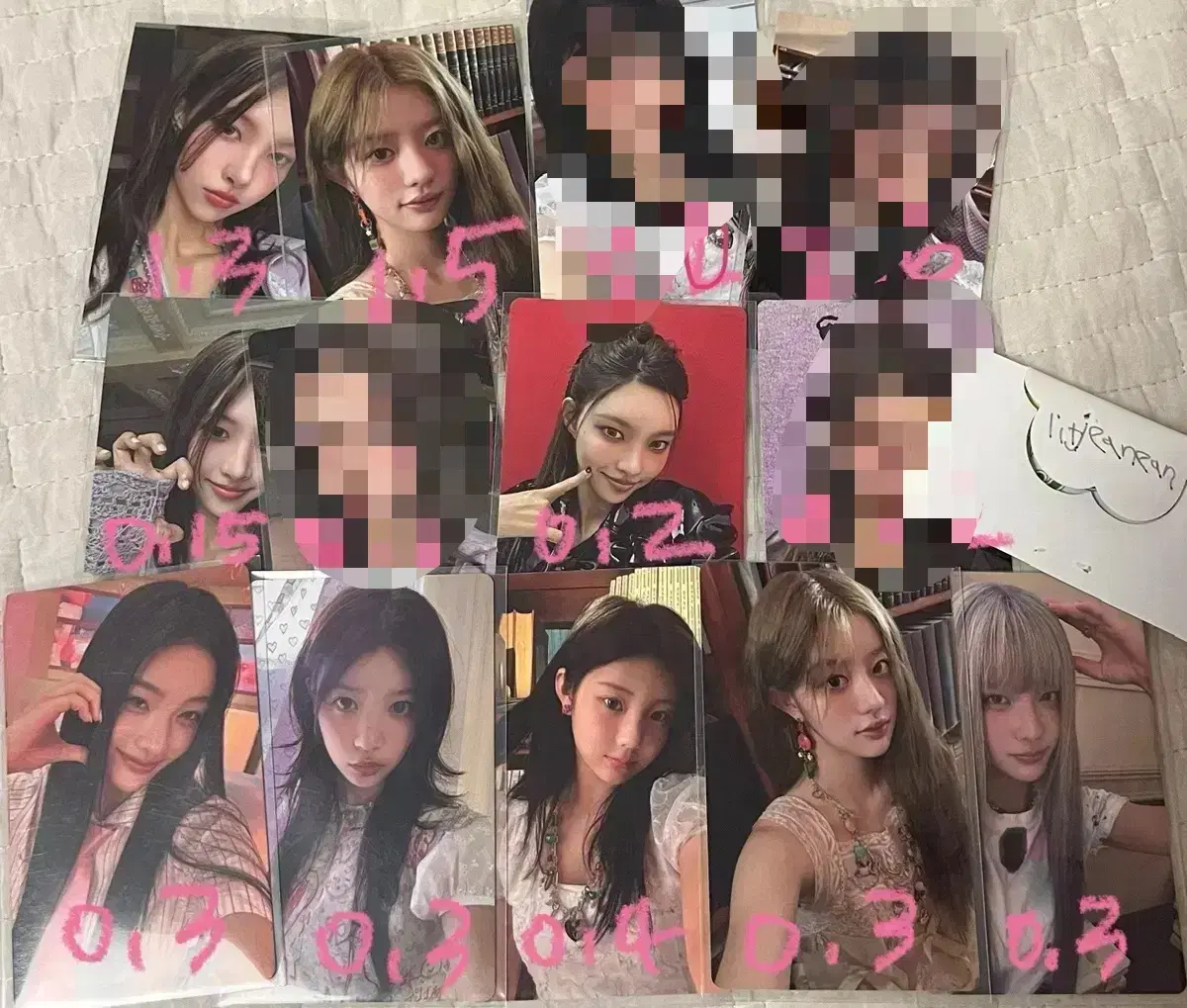 Eilidh Cherish broadcast photocard wts Iroha Democracy Mocha Wonhee Yoona