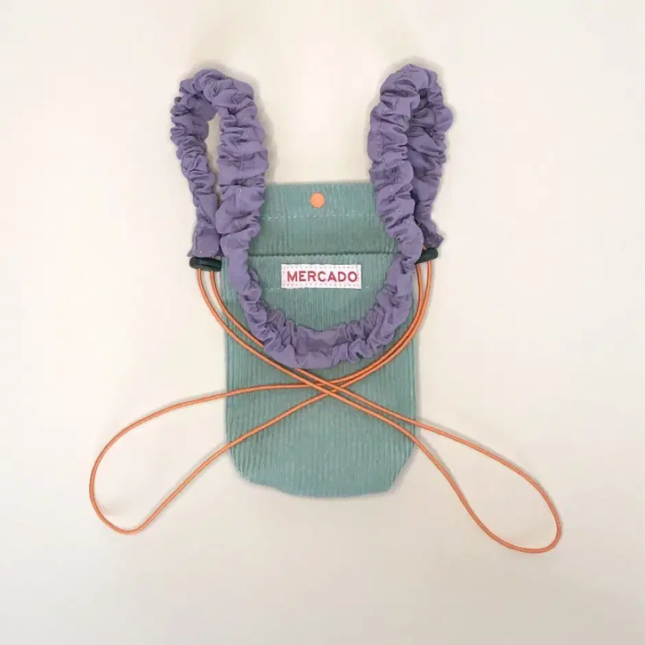 신품급 Mercado scrunchie mini bag, 메르카도백 코듀