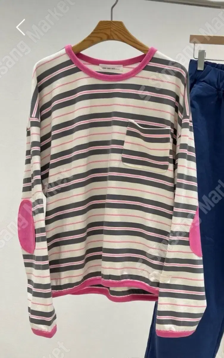 Unused) Vintage Style Striped Tee