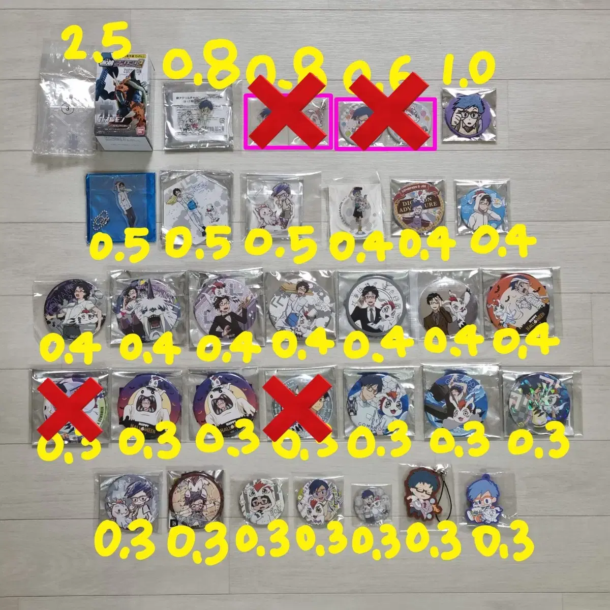 Digimon Kidou Joe Authentic Goods Set bulk wts Sells