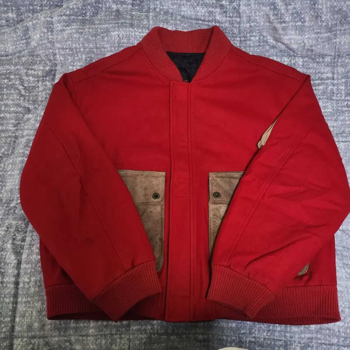 Vintage wool bomber jacket