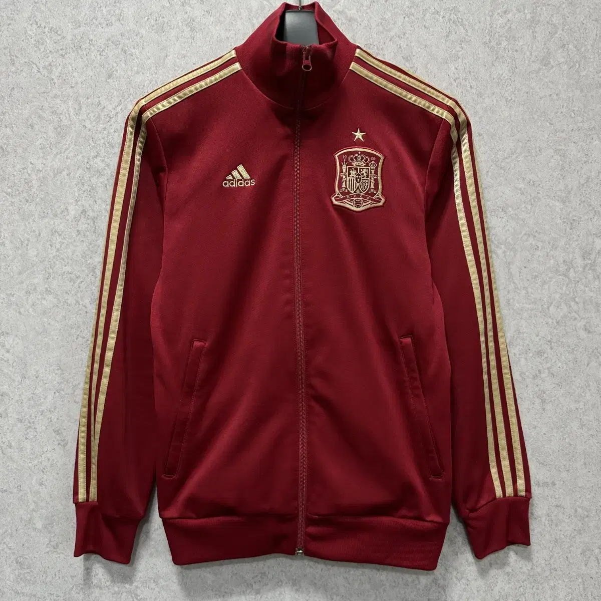 90 Adidas Spain Red Gold Jersey