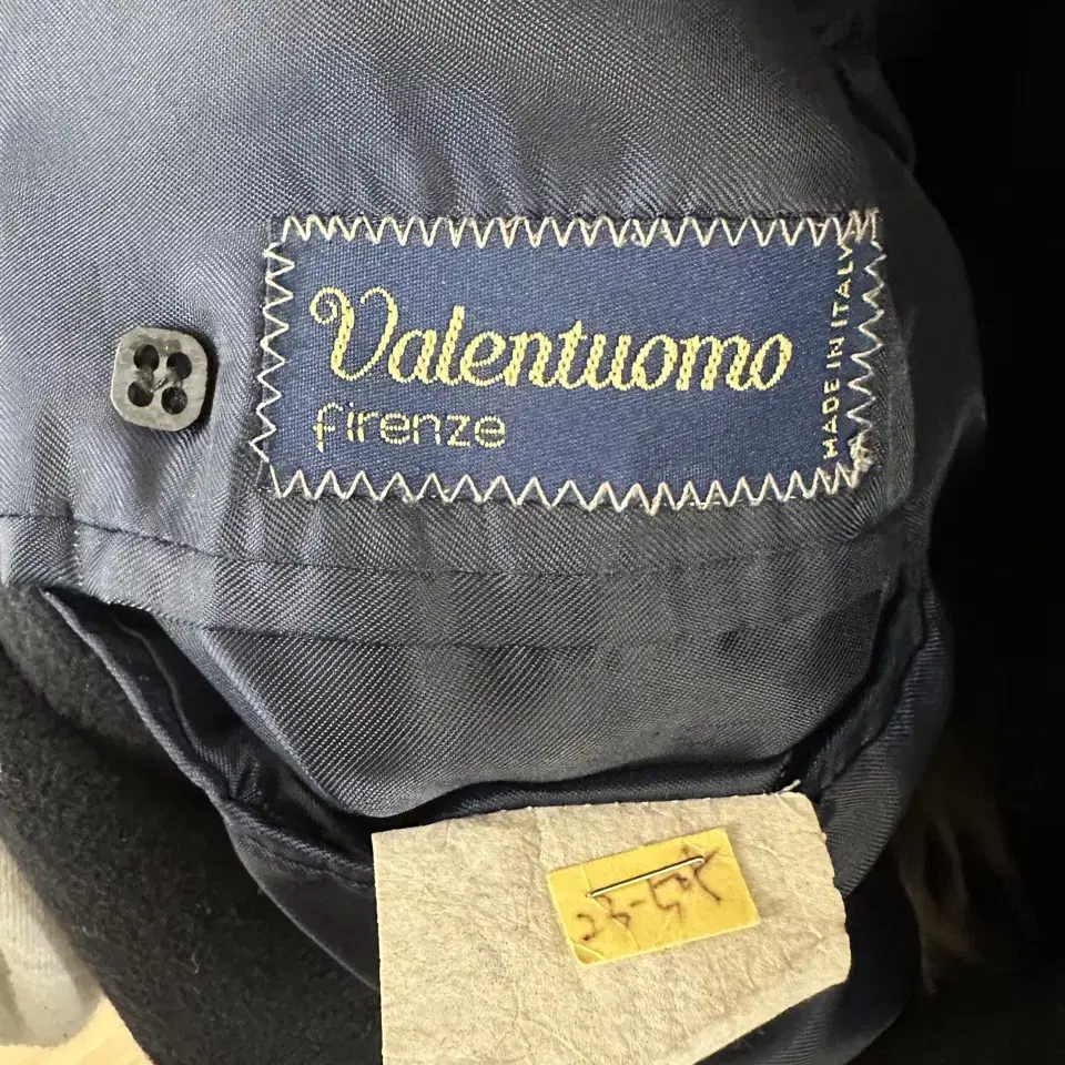 valentuomo 블랙 캐시미어혼방 더블 코트