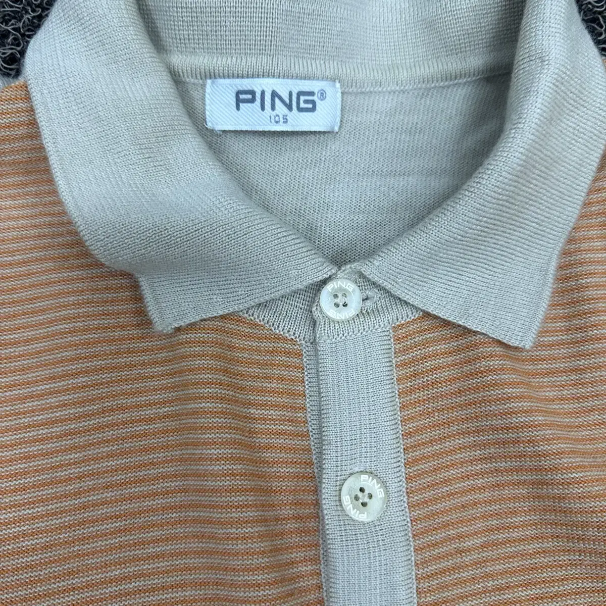 PING 핑 카라티 긴팔 니트 105(XL)