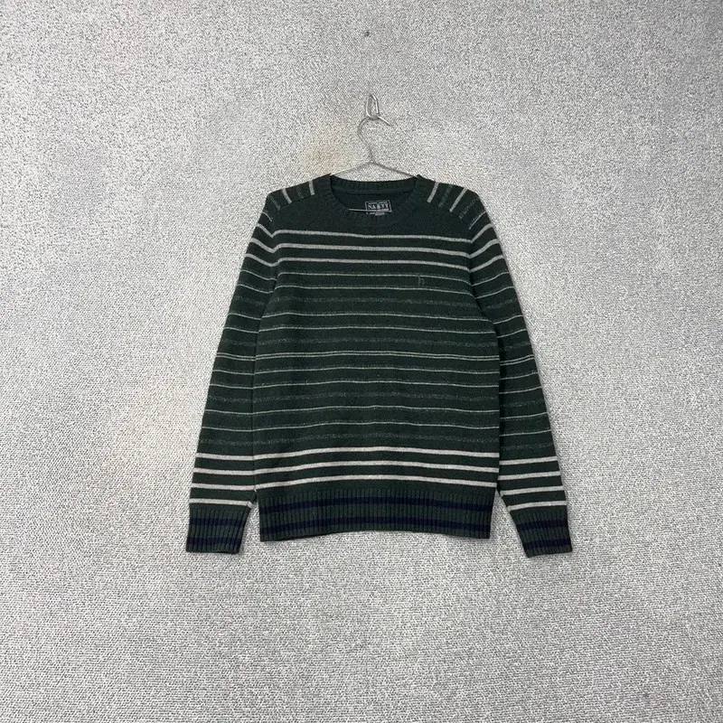 Hodges Classic Casual Striped Wool Knit 100