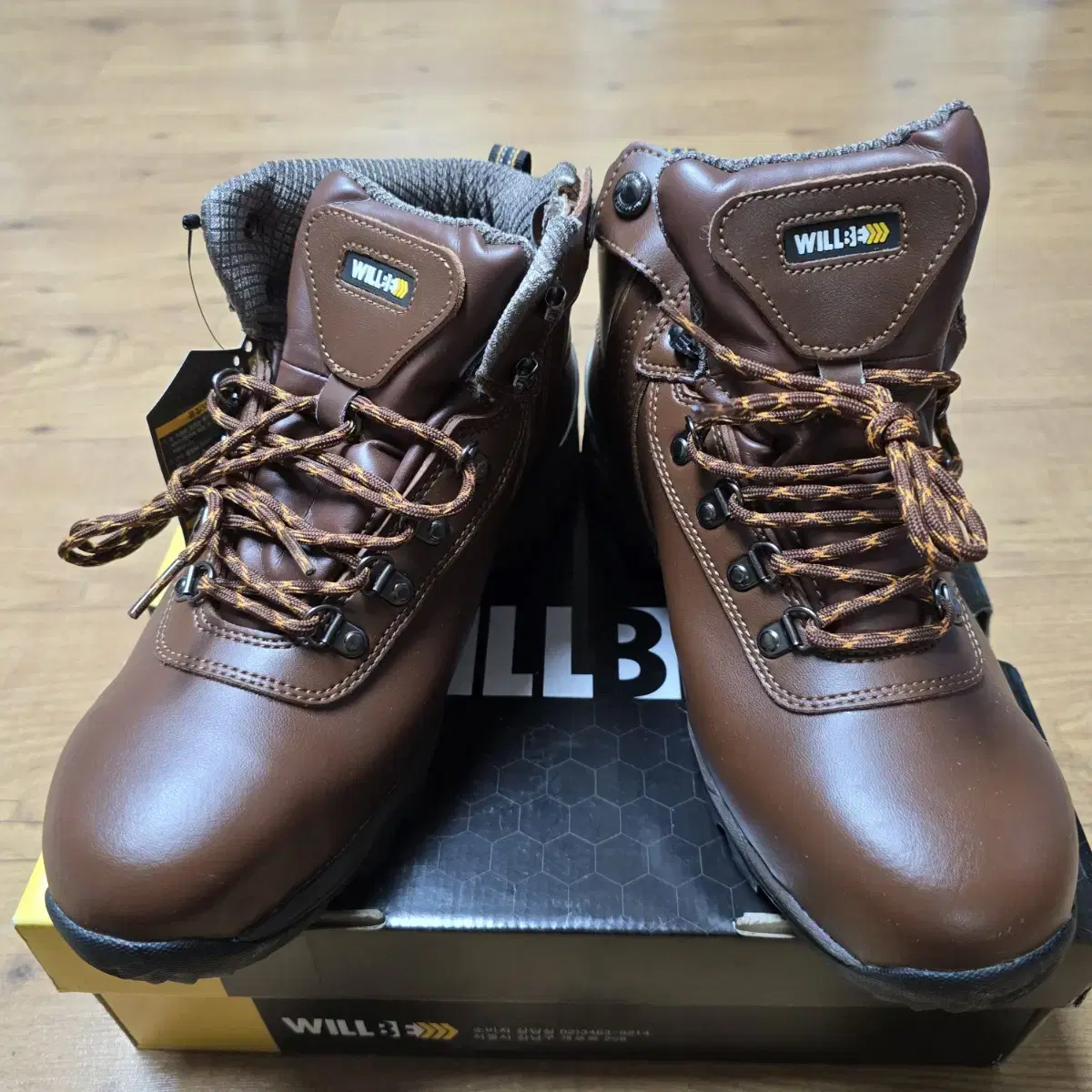 275) New Product) Wolbi Leather Safety Shoes