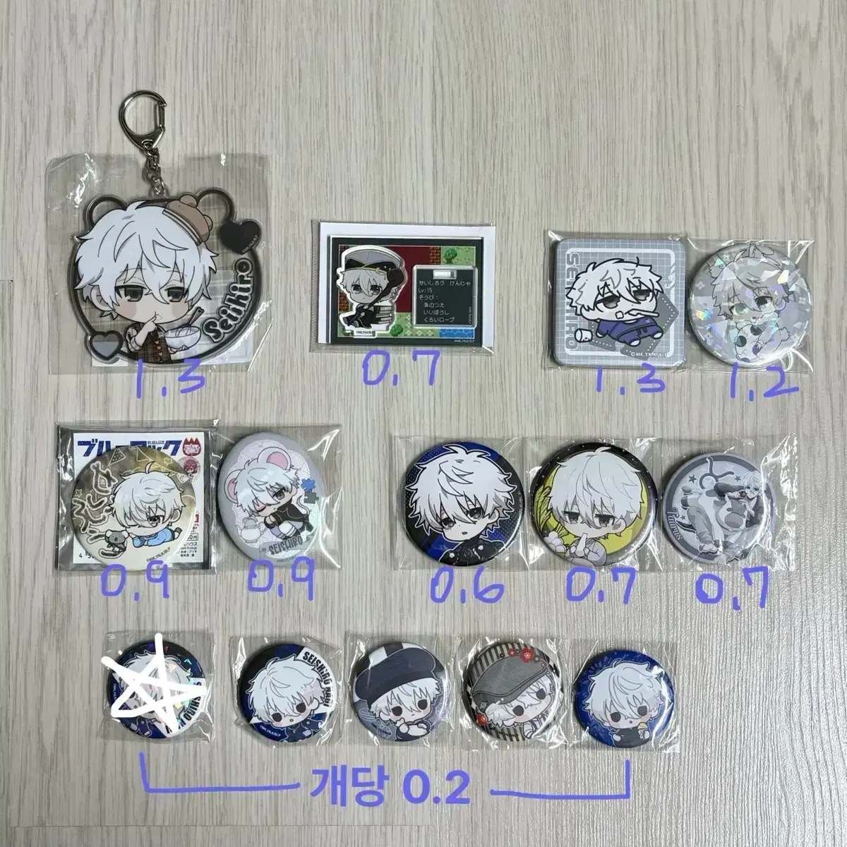 BLUELOCK Nagi acrylic Canbadge Merchandise