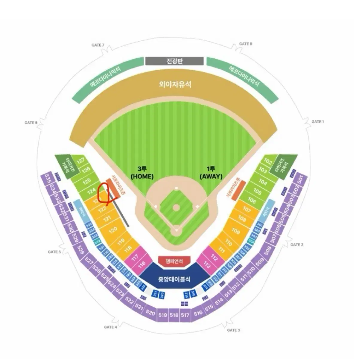 한국시리즈 2차전 3루 k8 123블럭