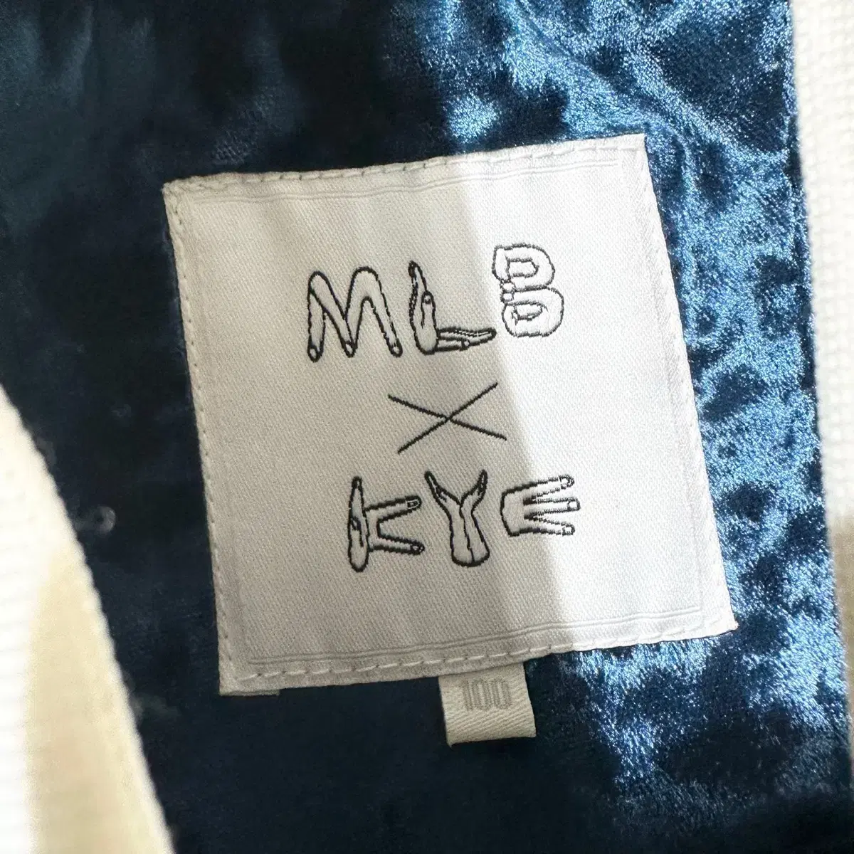 [L-XL] MLB x KYE 엠엘비 카이 LA다저스 벨벳 스타디움 자켓