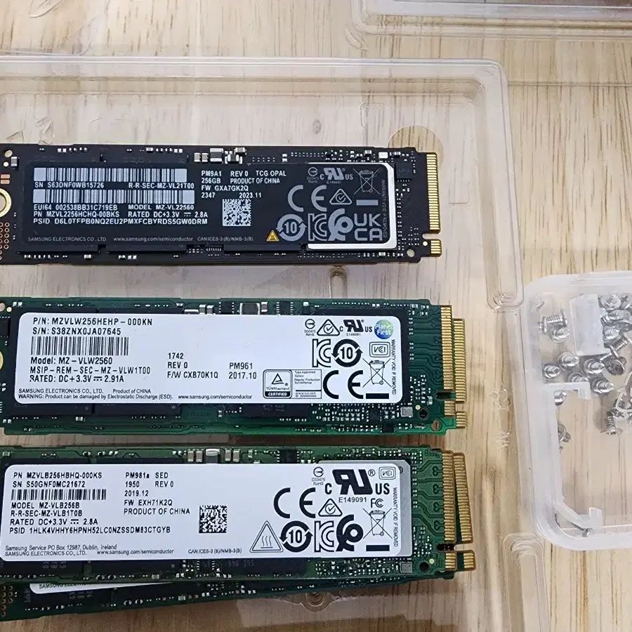 삼성 PM981, 961 SSD 256GB /원도우10, 문서