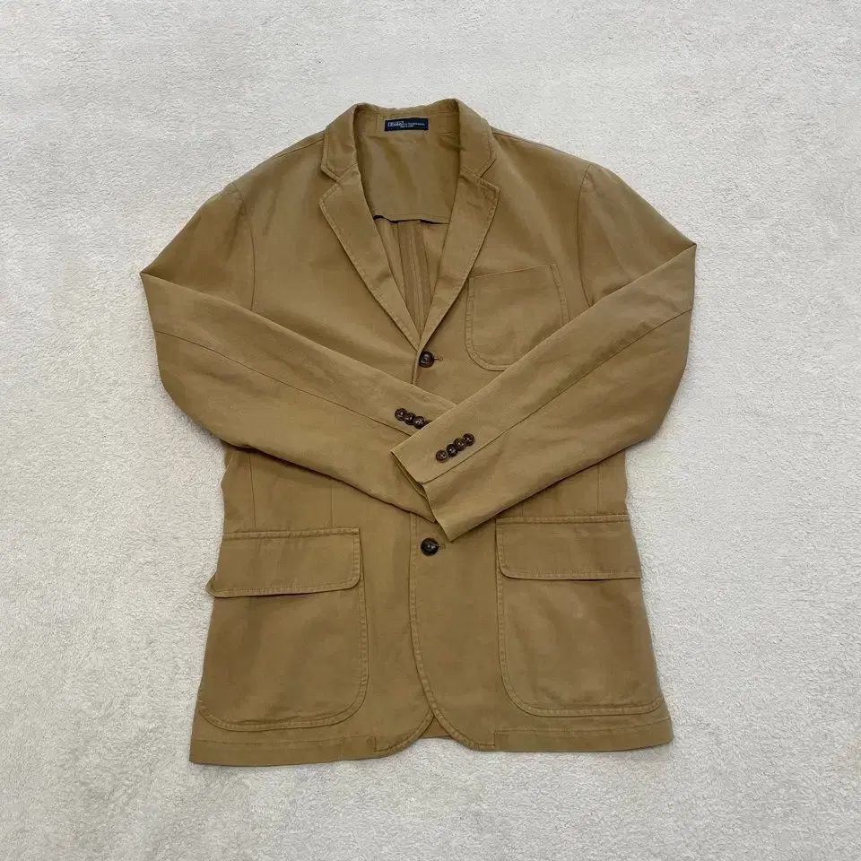 100% polo beige blazer jacket