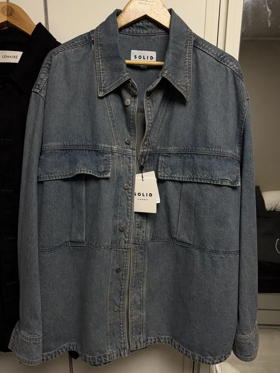 Solid Homme Denim Shirt Jacket for sale