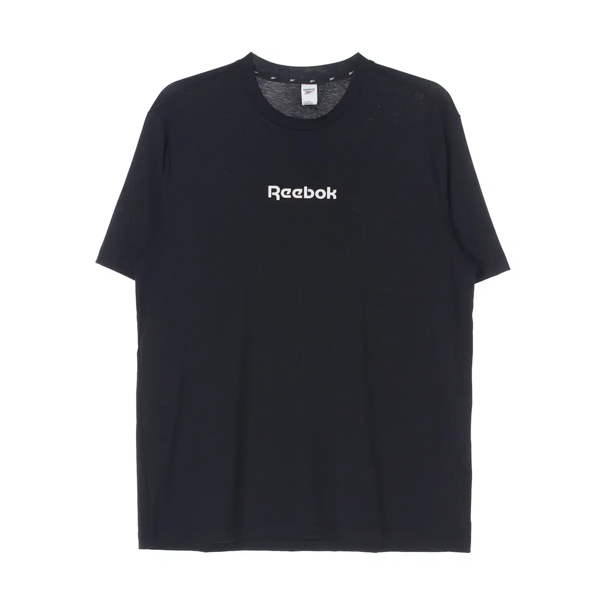 (New)[XL]Reebok Black Short Sleeve Round T-Shirt