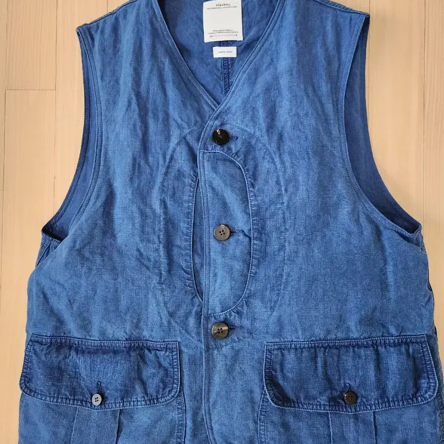 비즈빔 visvim gusto vest 네이비 3사이즈