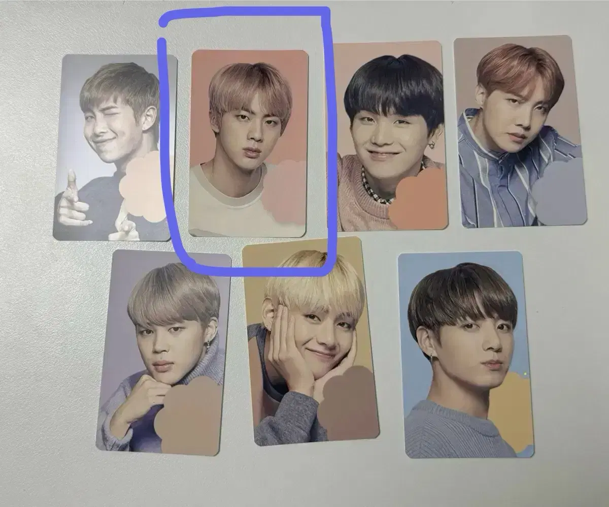 bangtan jin cloudberry photocard bts seokjin photocard