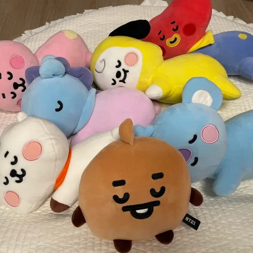 방탄소년단 BT21 미니필로우 쿠션 7개 일괄