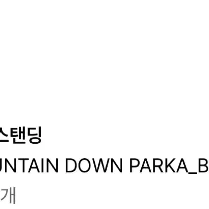 아웃스탠딩 마운틴 다운 파카 M MOUNTAIN DOWN PARKA