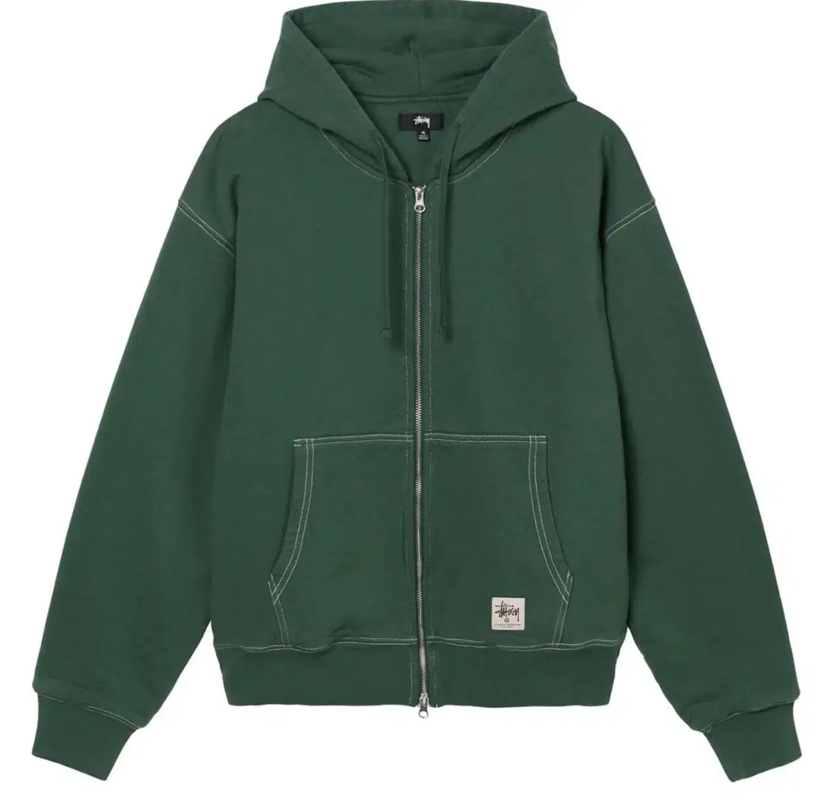 Stussy double-faced label hoodie zip-up L