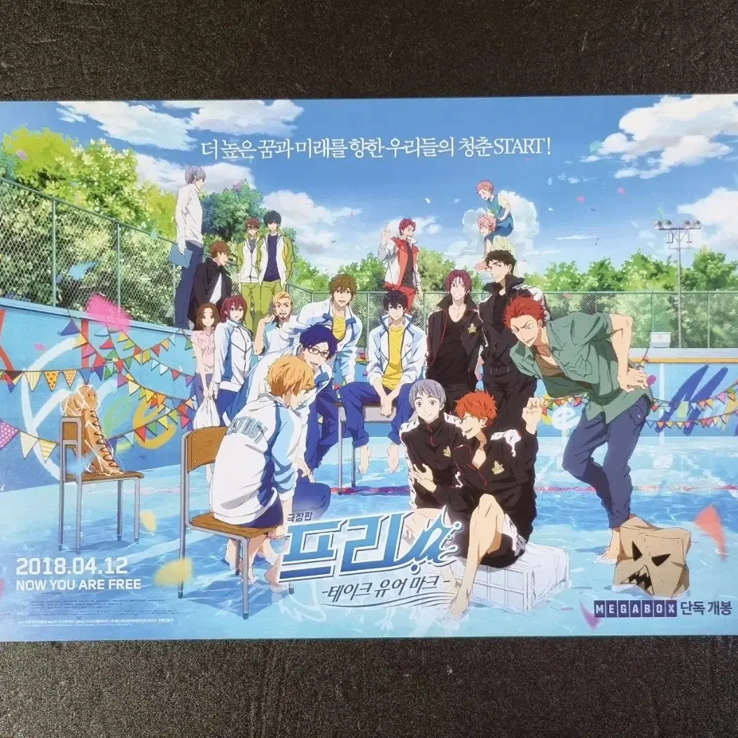 [영화팜플렛] 극장판 프리 free! 테이크유어마크 (2018)영화전단지