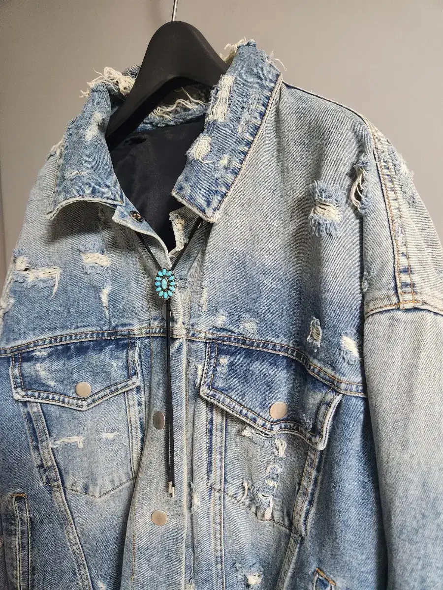 Western Denim Two-Way Jacket