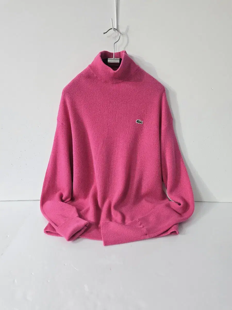 FW 23 Lacoste Ringless Mock Neck Wool Sweater