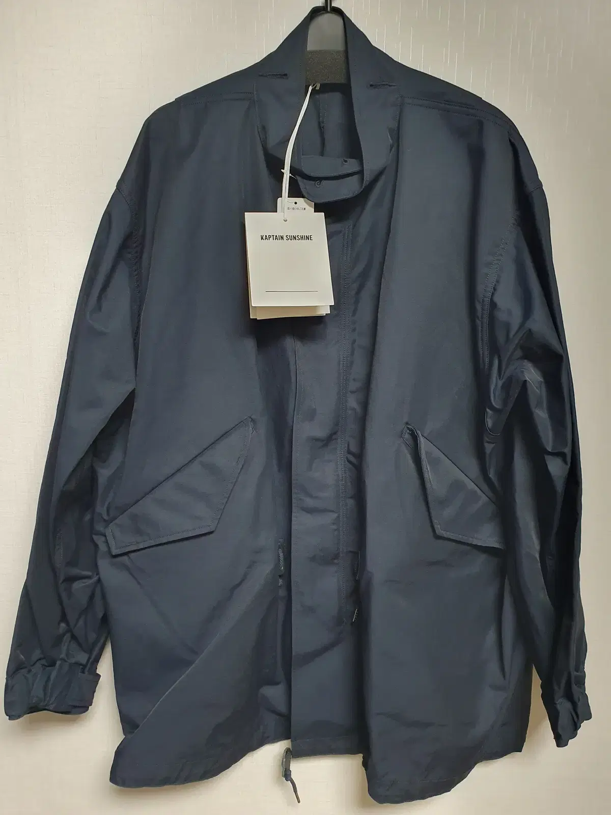 24SS Captain Sunshine Short M65 Coat Size 38 Navy New for Sale