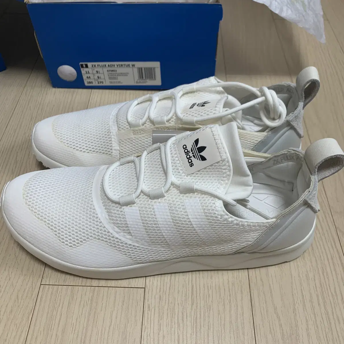 [280] 아디다스 화이트 운동화 ZX FLUX