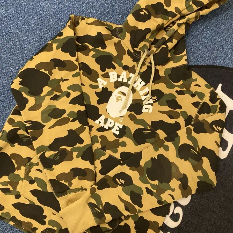 BAPE 베이프 황계 기모 후드 XL