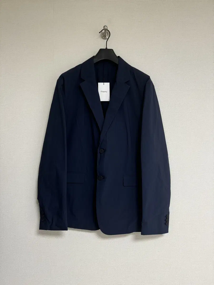 [44] Tory Burch Relaxed Fit Cotton Blazer Dark Navy