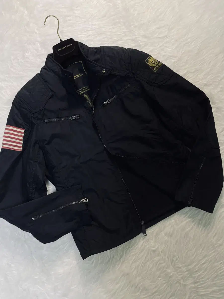 Polo Ralph Lauren Classic Cafe Racer Stars and Stripes Rider Jacket