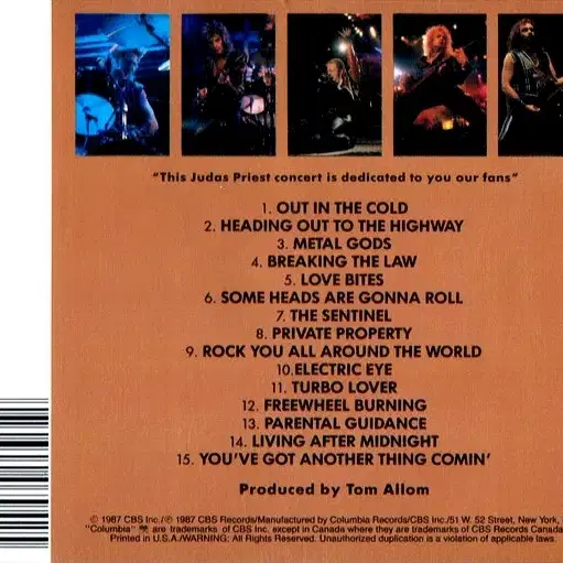 Judas Priest - Priest Live(CD)미국반90s NM-