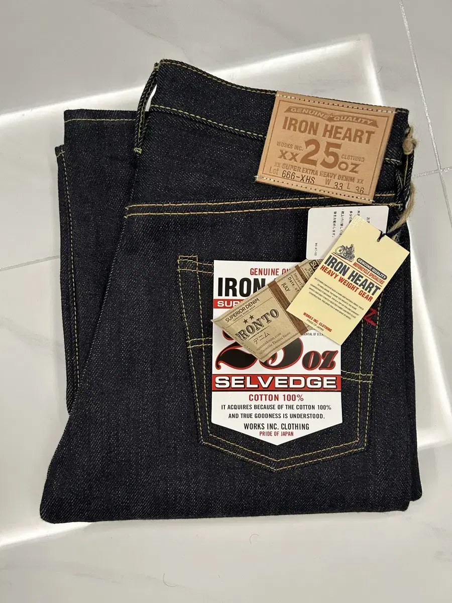 [W33 L36] IRONHEART Ironheart 25oz 666 Denim