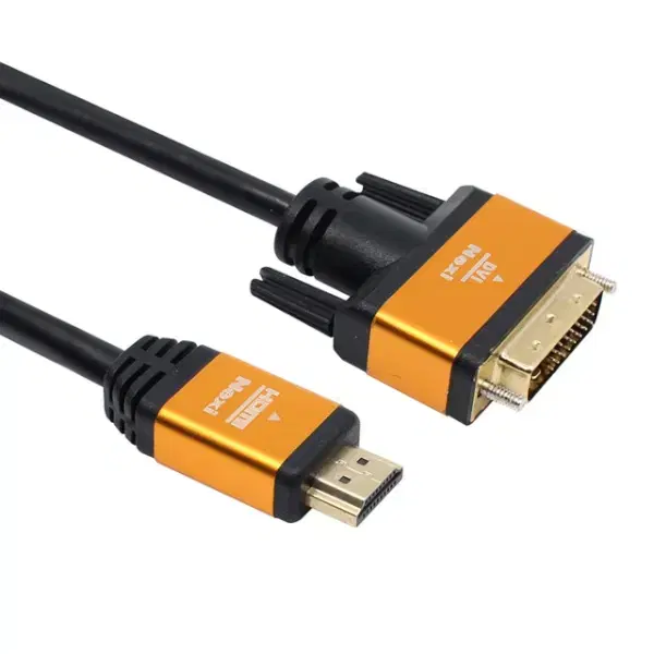 DVI-D 듀얼 to HDMI2.0 모니터변환 메탈 케이블 3m