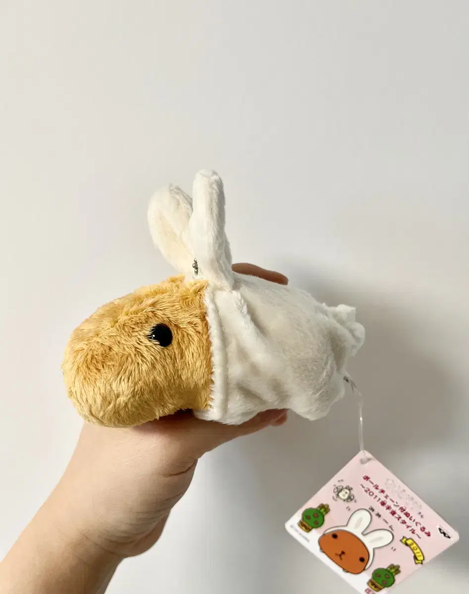 Capybara in a classic bunny suit doll keyring sells