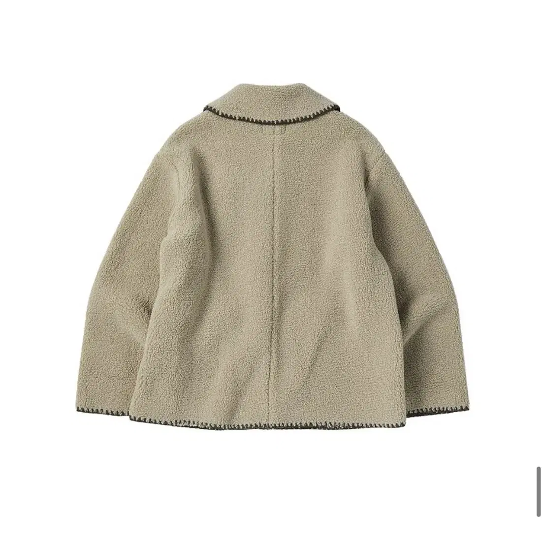 꼬모니노즈 W FLEECE HALF JACKET [KHAKI] 하프자켓