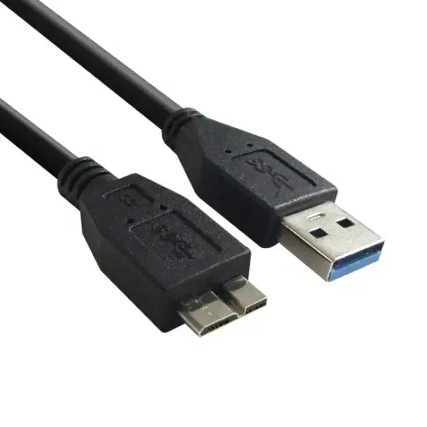 외장하드 USB 마이크로B 연결 케이블 0.5m 블랙