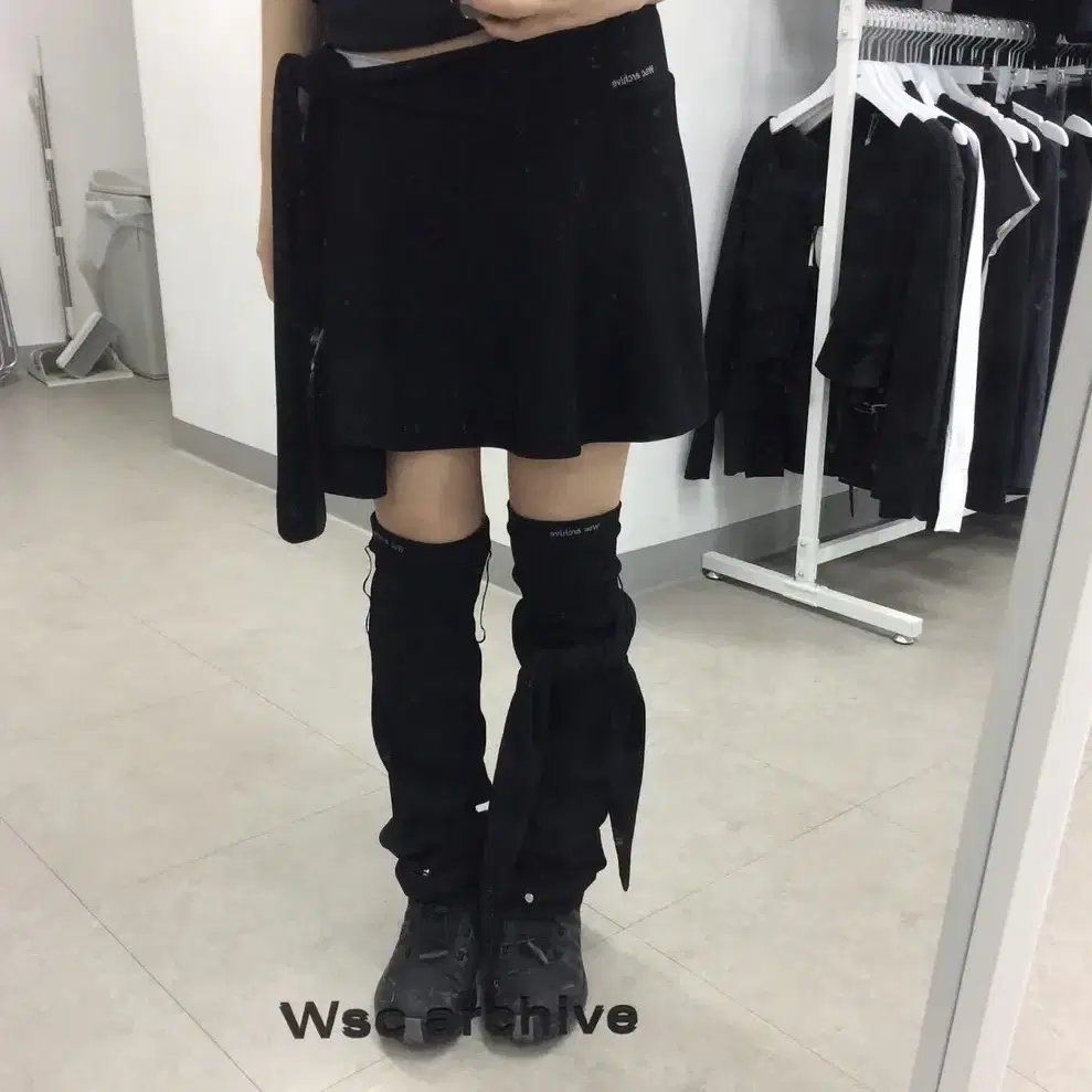 wsc archive tie flare wrap skirt 001 #Wsc아카이브,#WSC