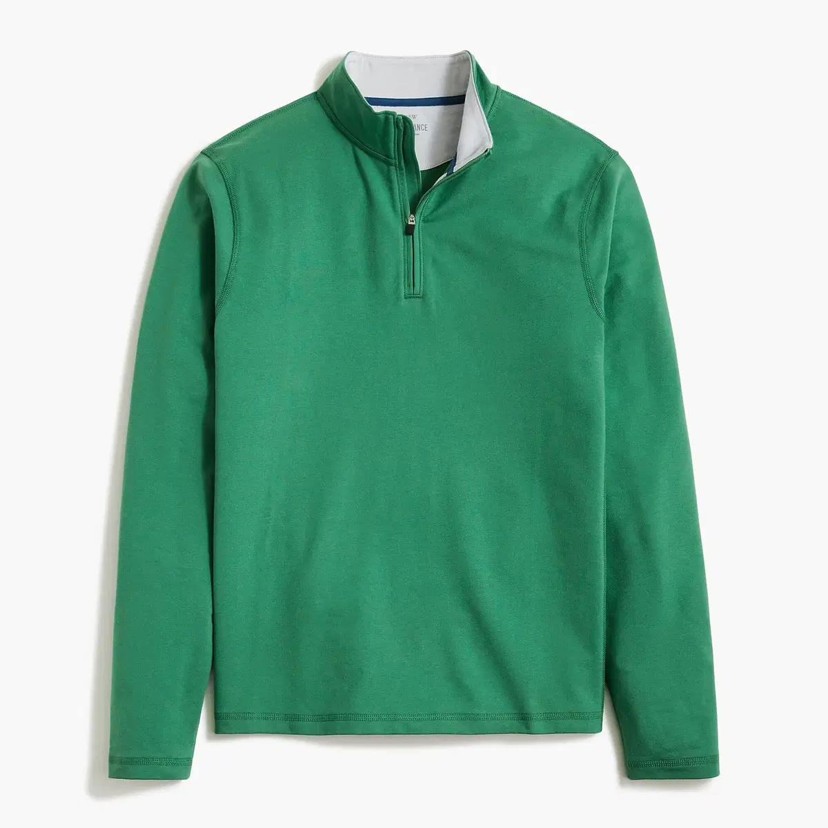 Jcrew-M 95 semi-zip long sleeve tee (jcrew, green, men, golf)