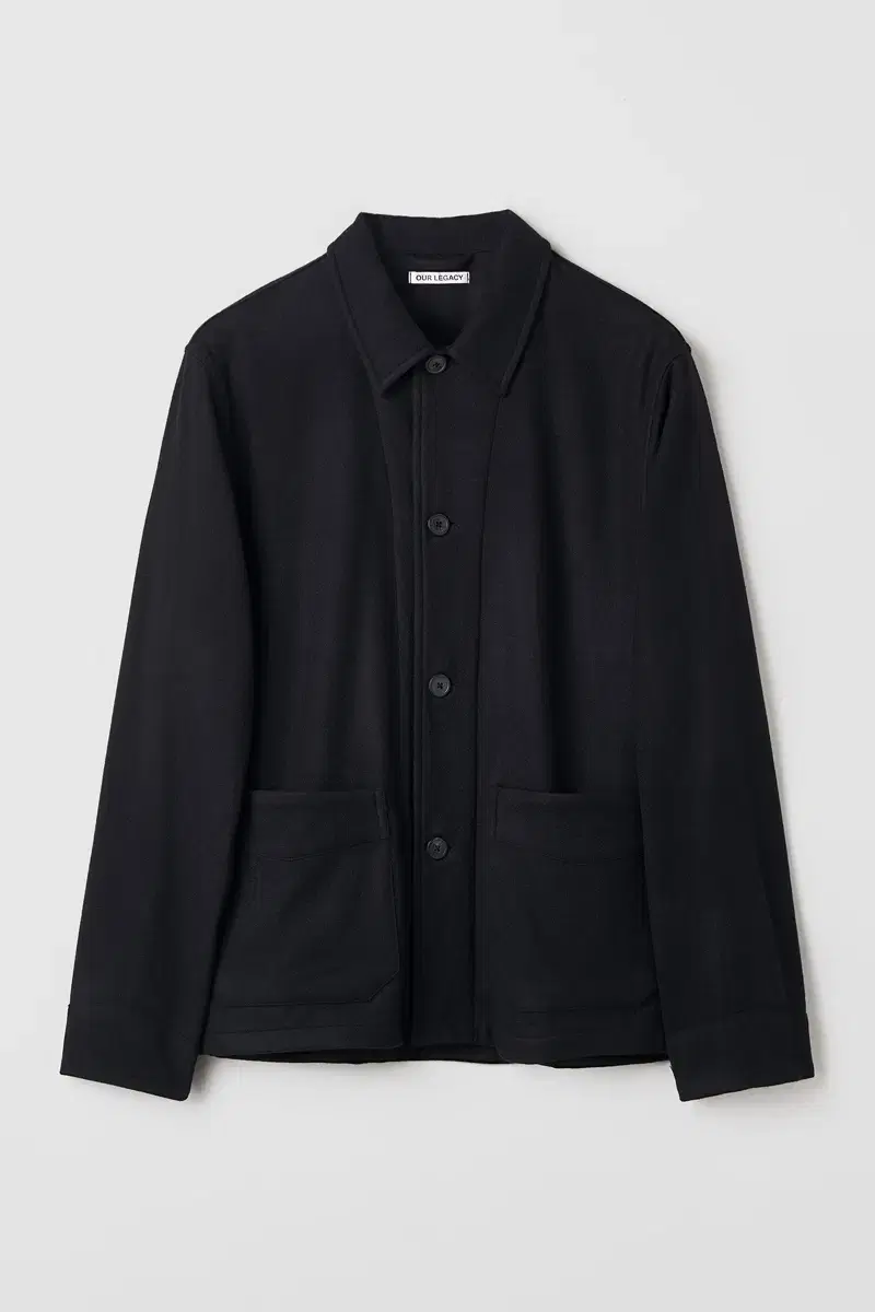 [46] Haregashi Archive Box Jacket Black Wool