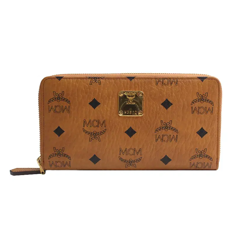 MCM Camel Print Long Wallet